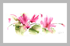 Violeta de los Alpes - 66 CM x 30 CM